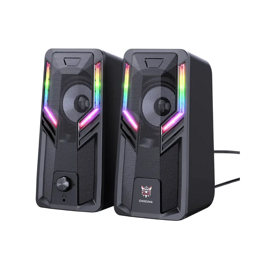 Bocinas Gamer Subwoofer P/ Pc Con Subwoofer Altavoces Rbg X2